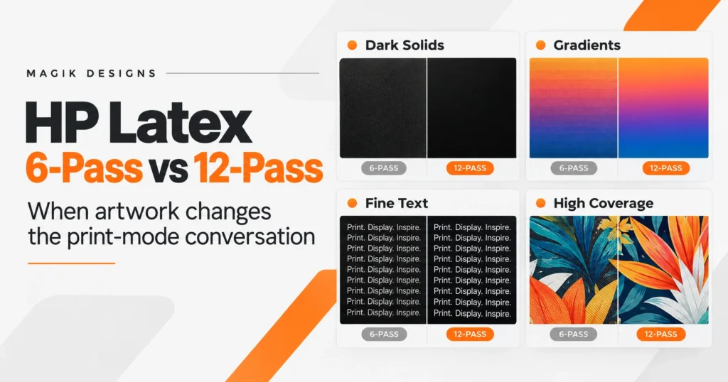HP Latex: When 6-Pass vs 12-Pass Becomes an Artwork Conversation